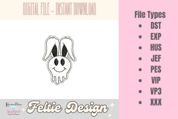 Bunny ITH Feltie Design Review for Craft Fairs