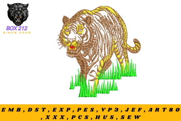 Evaluating Tiger Digital Embroidery Design for Etsy Shops