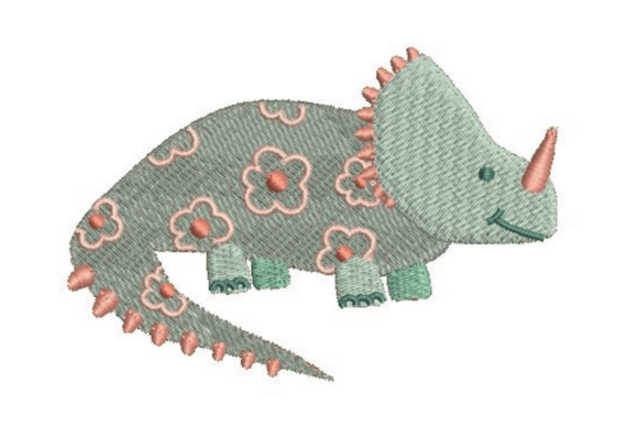 Review: Floral Dinosaur Embroidery Design for Craft Fairs