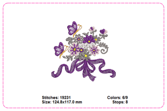 Review: Flowers Butterfly Embroidery Designs for Merch