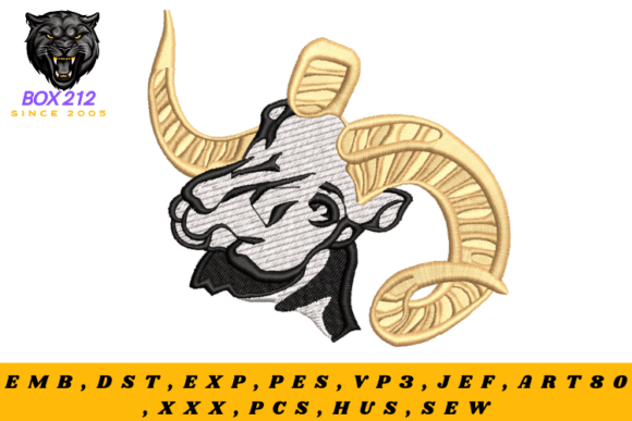 Review: Ram Face Digital Embroidery Design for Craft Fairs
