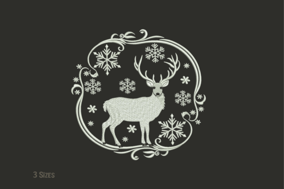Reviewing Graceful Snow Deer Embroidery for Winter Gifts