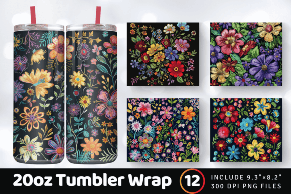 Reviewing Summer Embroidery Floral Flower Tumbler for Boutique Sweatshirts