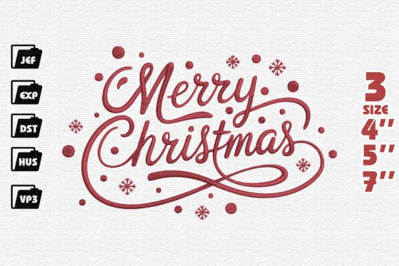 Reviewing the Beautiful Sign Merry Christmas Embroidery