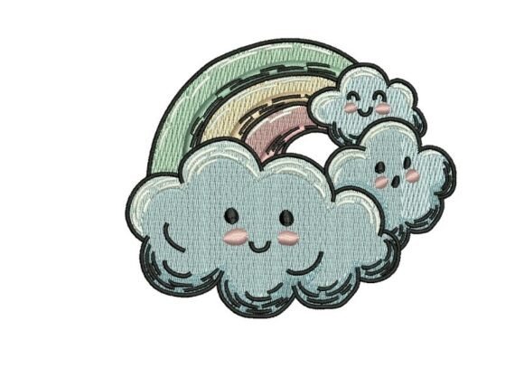 Reviewing the Rainbow and Clouds Embroidery Design