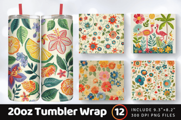 Reviewing the Vintage Summer Embroidery Tumbler Wrap