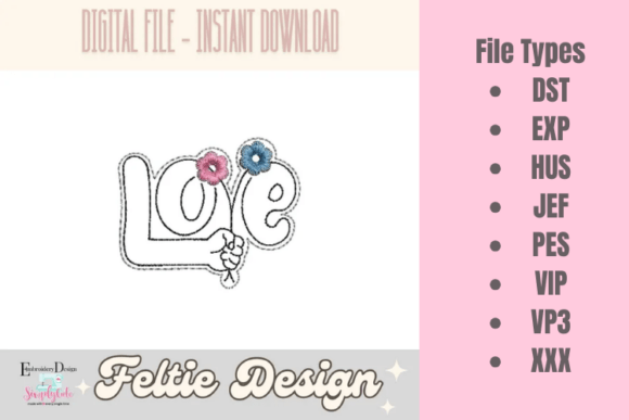 Reviewing Valentine’s Day ITH Feltie Embroidery